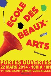 Portes ouvertes aux Beaux-Arts. Le samedi 21 mars 2015 à versailles. Yvelines. 